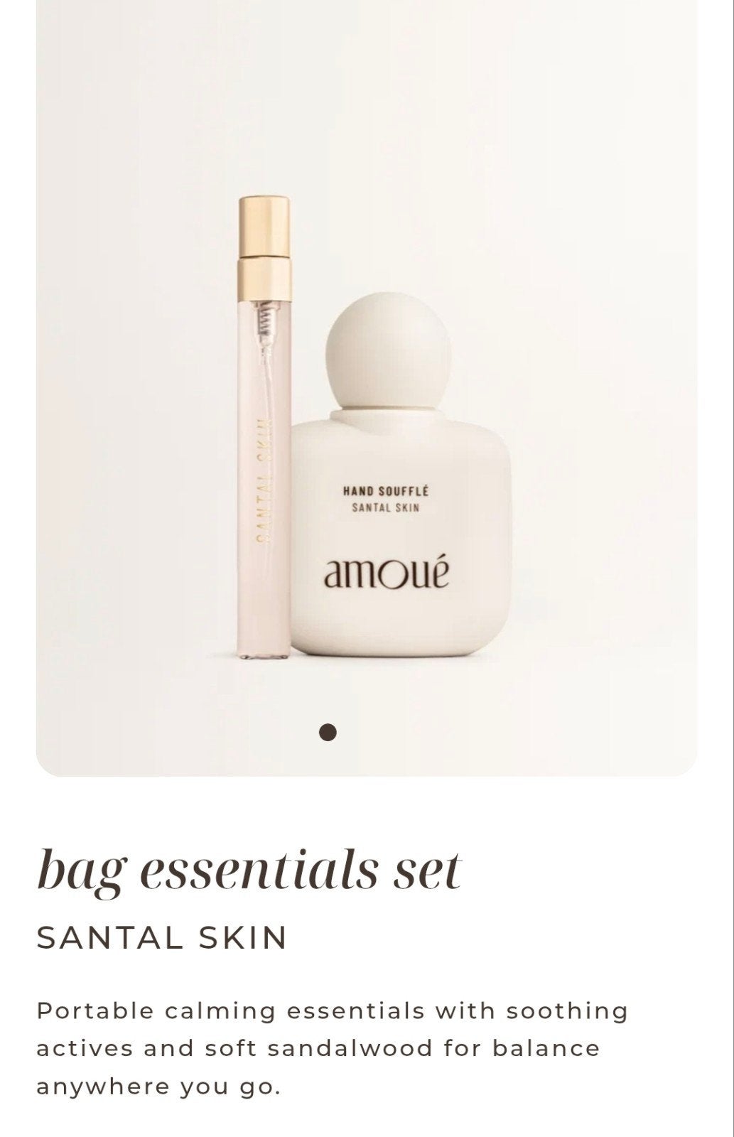Amoué Santal Skin Parfum Mist & Handcrème Set, Ophalen of Verzenden, Nieuw