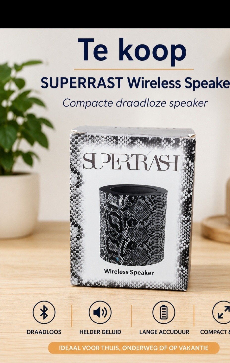 draadloze speaker, Huis en Inrichting, Kachels, Ophalen, Nieuw, Elektrisch, Overige soorten