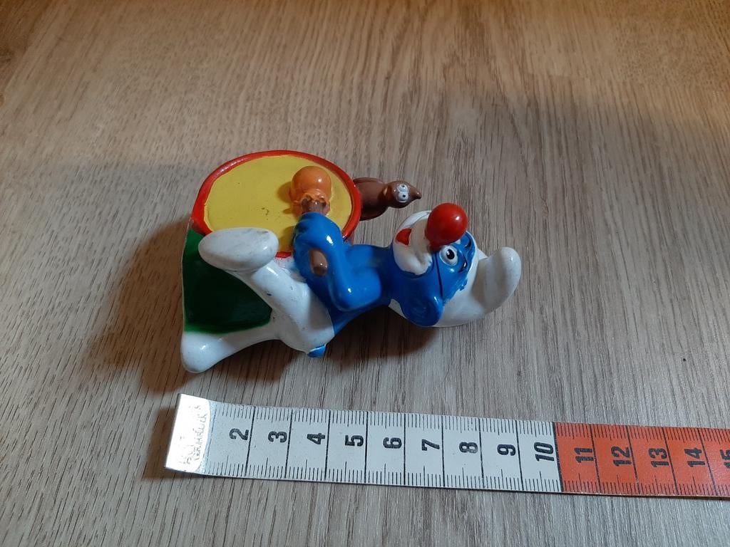 De Smurfen snoepdop clown met trommel, Verzamelen, Smurfen, Ophalen of Verzenden