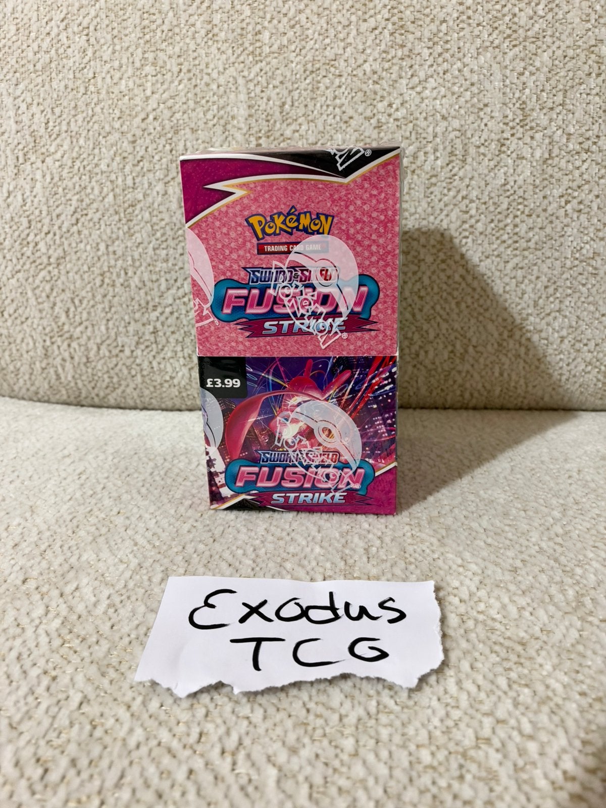 Pokemon Fusion Strike halve boosterbox Mint, Ophalen of Verzenden, Zo goed als nieuw