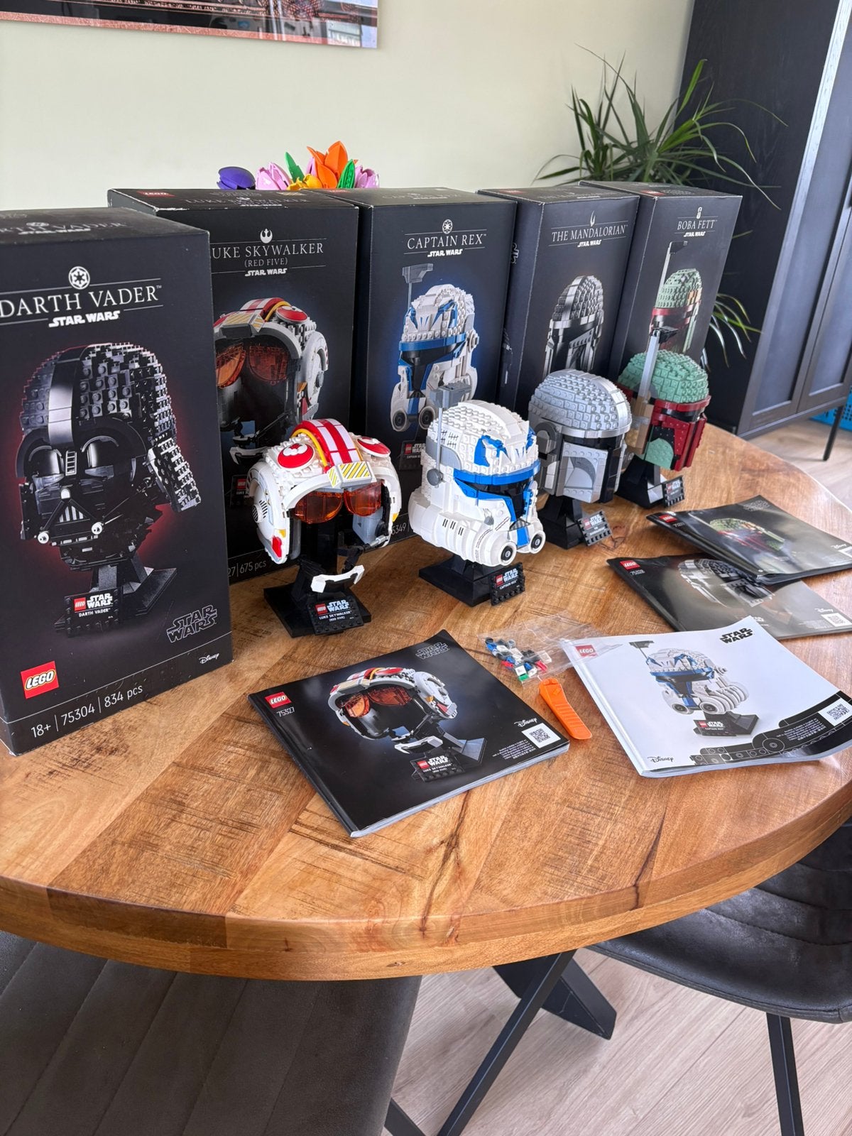 LEGO Star Wars Helmen Collectie 5 stuks, Ophalen of Verzenden, Zo goed als nieuw, Actiefiguurtje