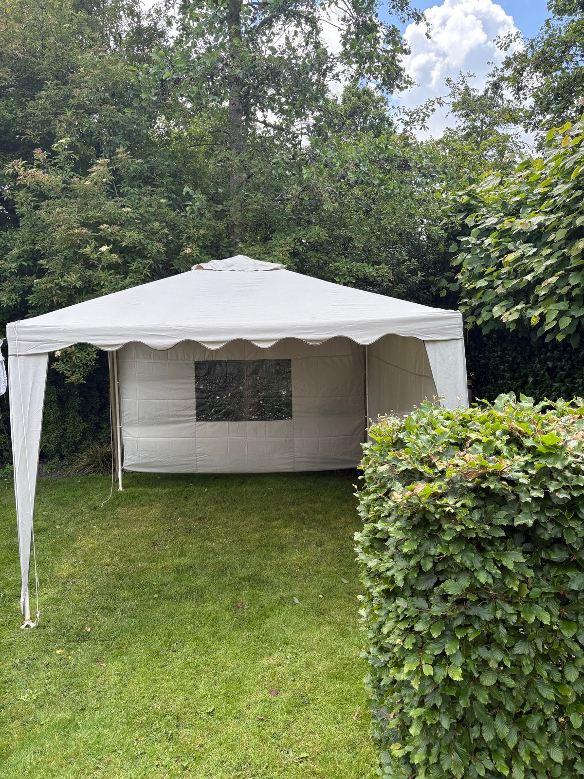 Partytent 300x300cm met uitneembare zijwanden, Ophalen, Gebruikt, Partytent, Minder dan 4 meter