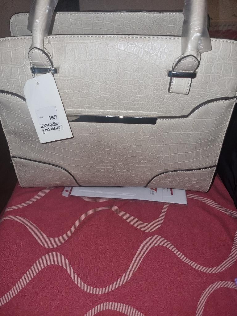 Handtas, Ophalen of Verzenden, Nieuw, Beige, Handtas