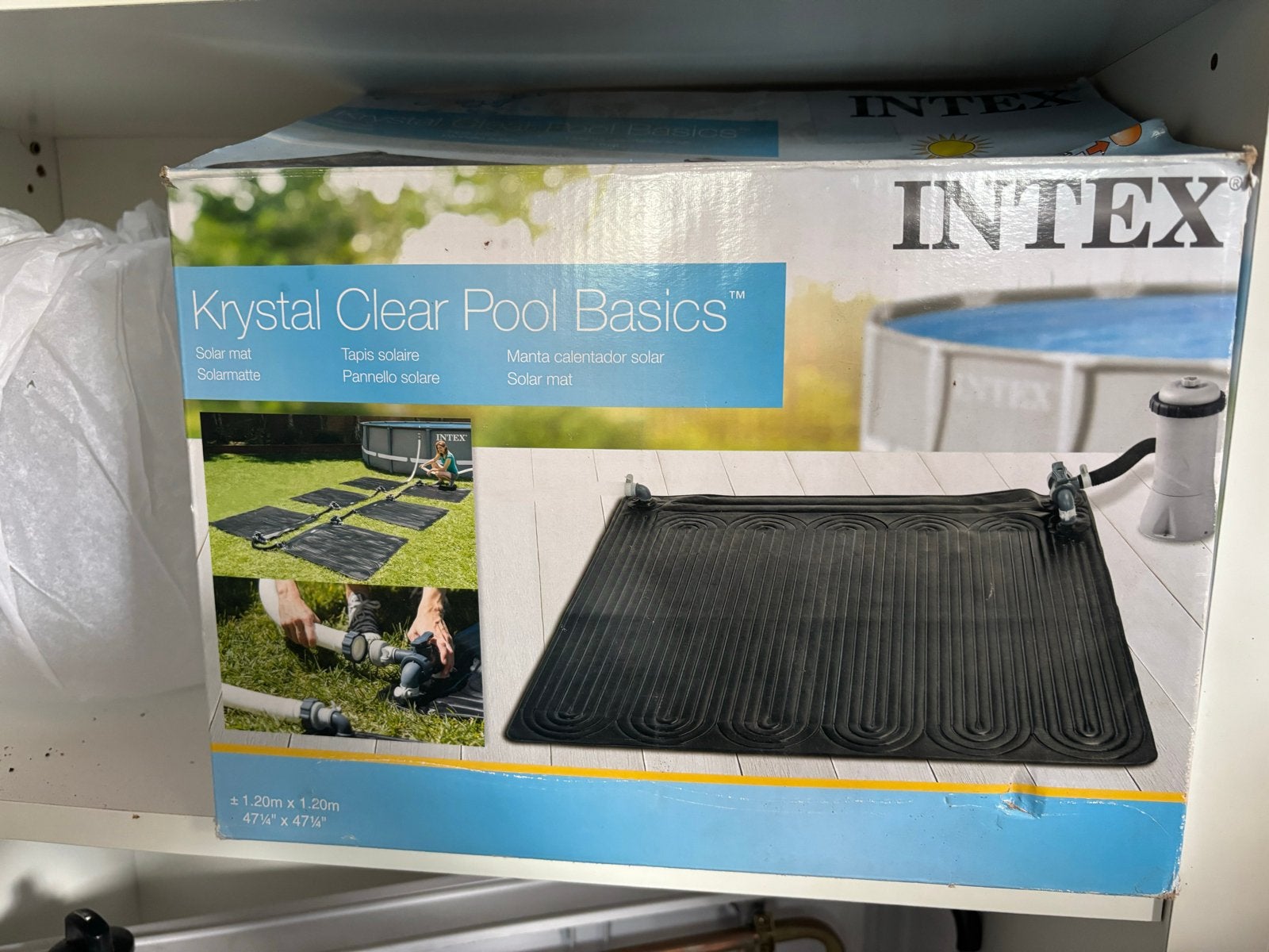 Intex Zwembad Verwarmingsmat Solar 1,2x1,2m, Tuin en Terras, Ophalen, Nieuw, Verwarming