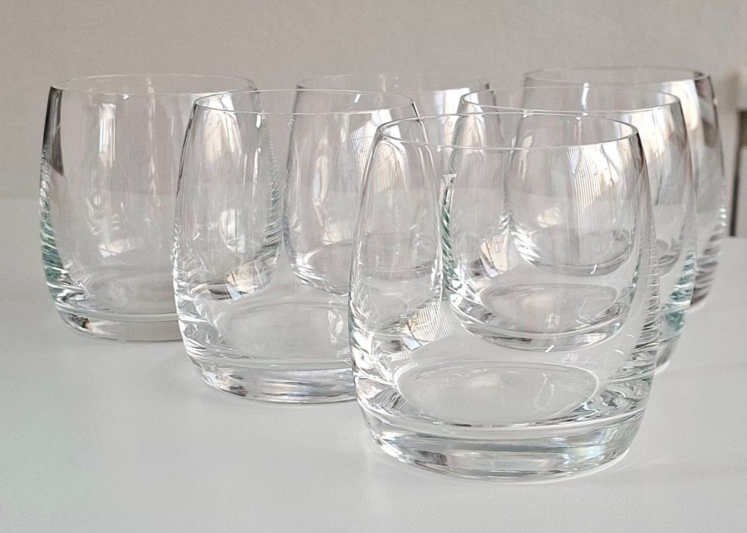 6 NIEUWE KRISTAL VINO GRANDE/WHISKY WATER TUMBLERS SPIEGELAU, Antiek en Kunst, Ophalen