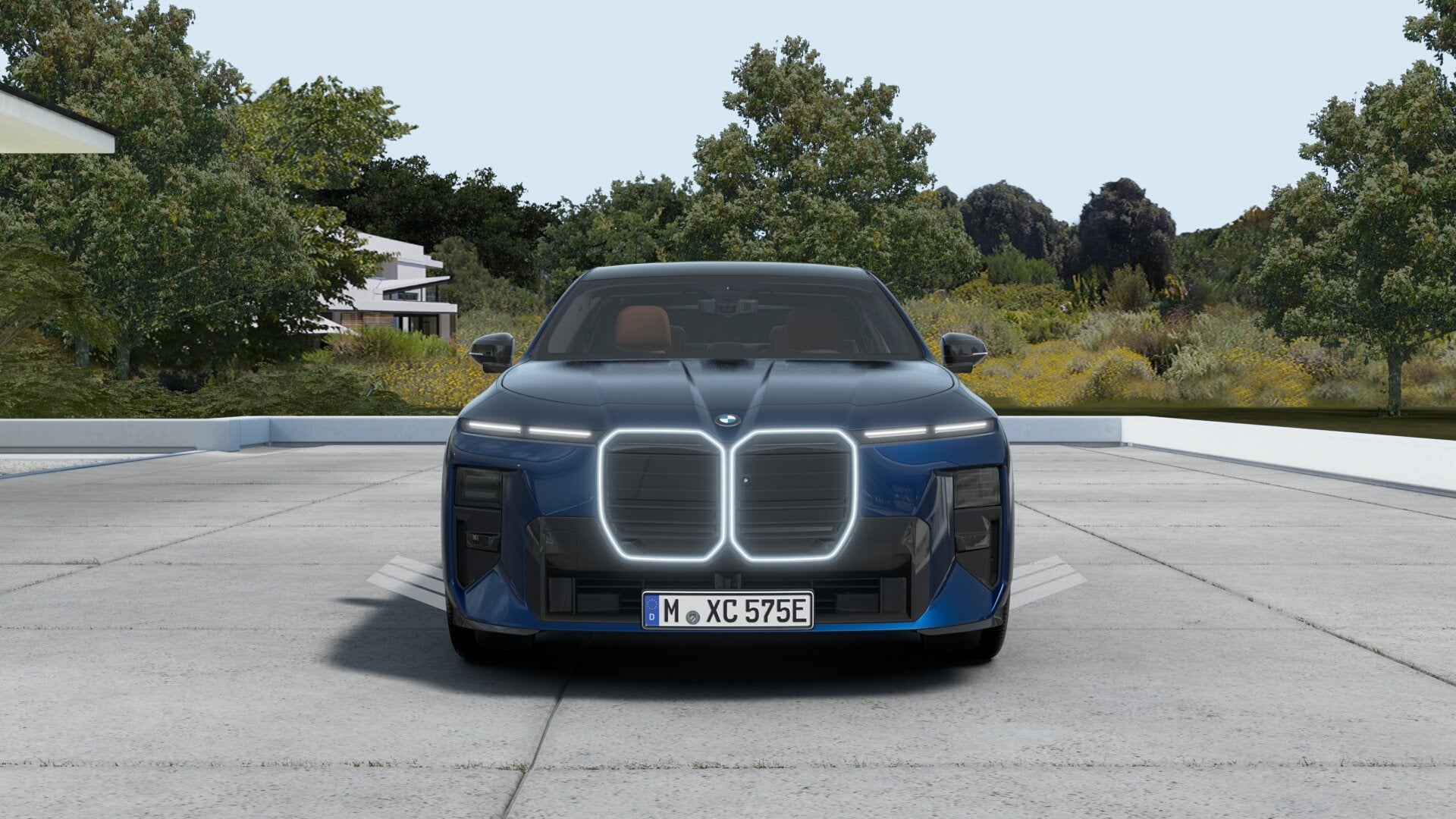 BMW i7 60 xDrive M Sport / Panoramadak Sky Lounge / Executiv, Auto's, Automaat, Dealer onderhouden, Blauw, 2670 kg
