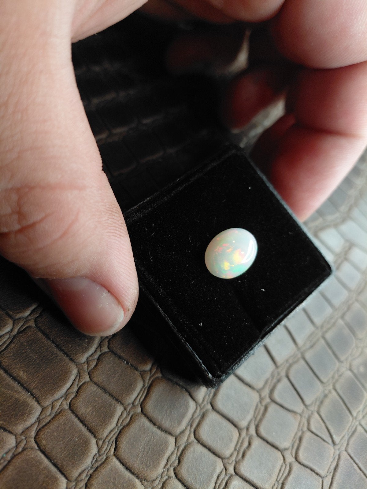 Vuurige welo opaal cabochon, Ophalen of Verzenden