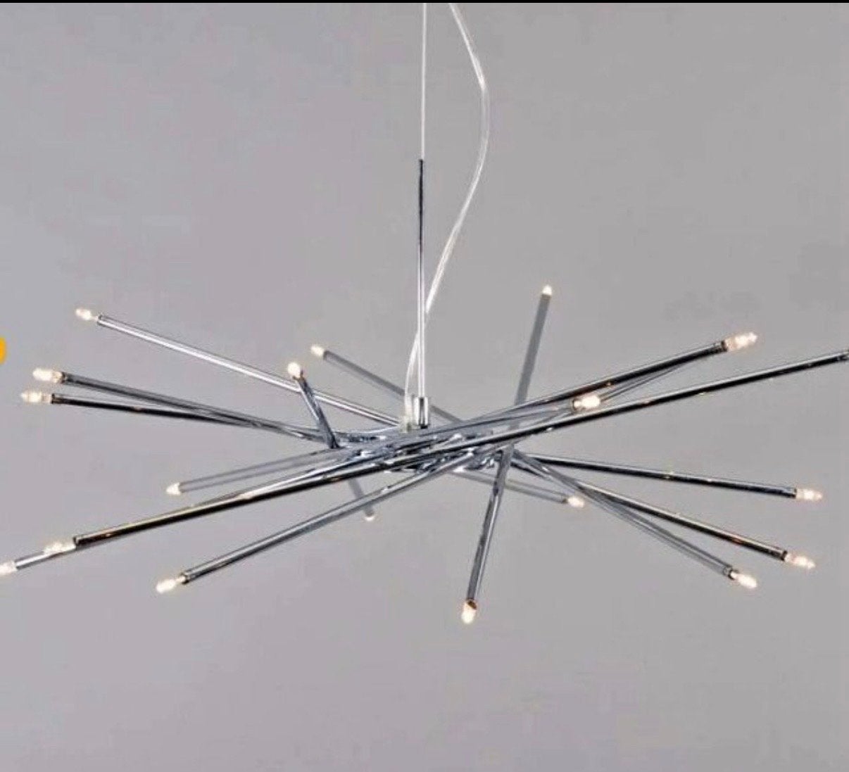 Mikado Hanglamp - Modern Design met 3 Reserve Lampjes, Ophalen of Verzenden, Gebruikt, Metaal, 50 tot 75 cm