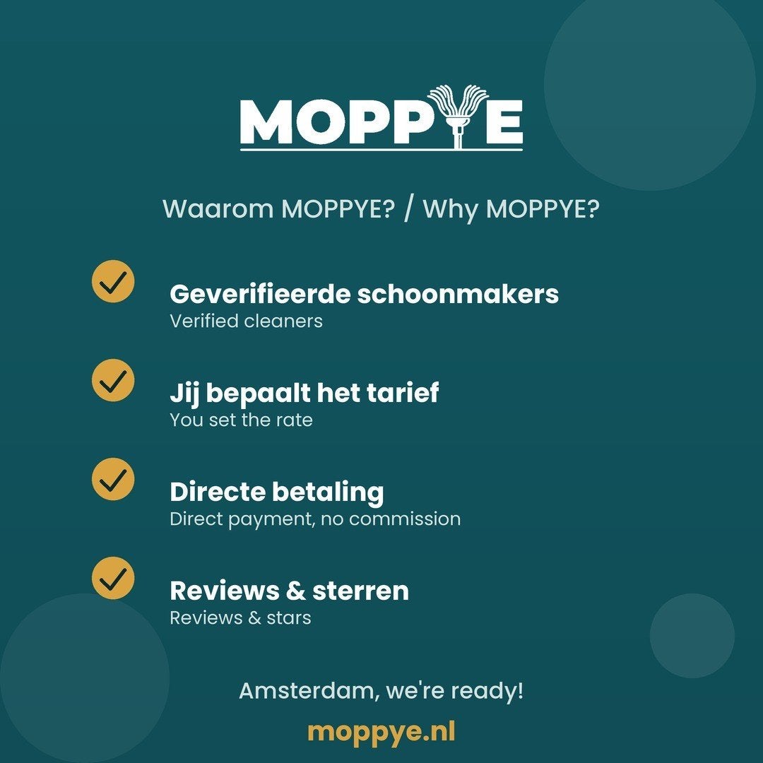 ZZP schoonmakers gezocht Amsterdam — bepaal je eigen tarief