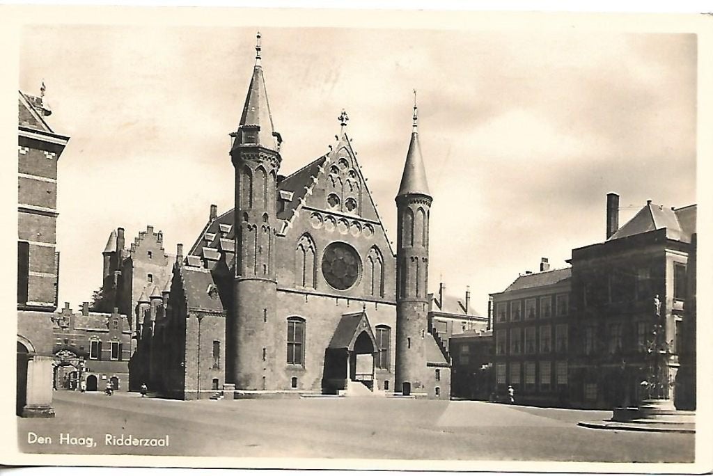 Den Haag- -Ridderzaal., Verzenden, 1940 tot 1960, Gelopen, Zuid-Holland