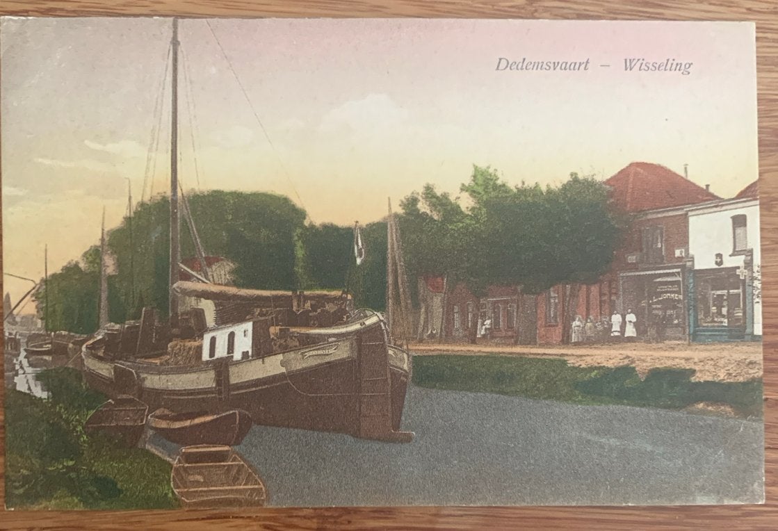 Oude Ansichtkaart Dedemsvaart - Wisseling, Gelopen, Ophalen of Verzenden, 1920 tot 1940, Gelopen, Overijssel