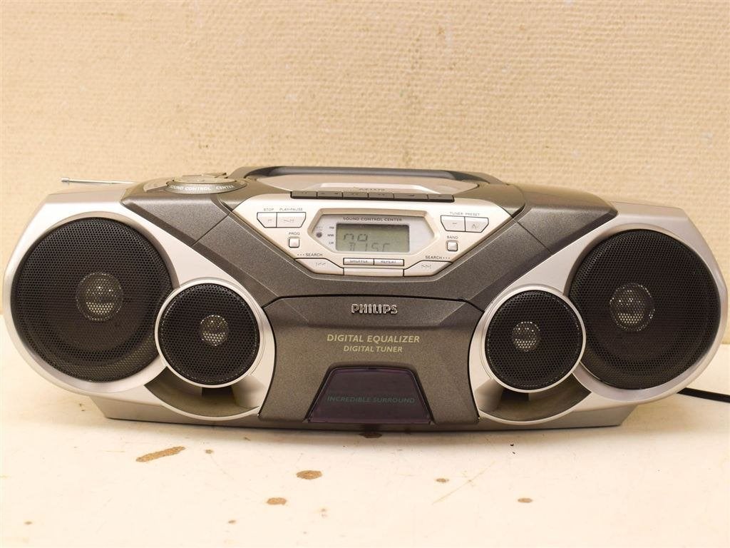 Philips Draagbare radio,cd.cassette recorder 52002