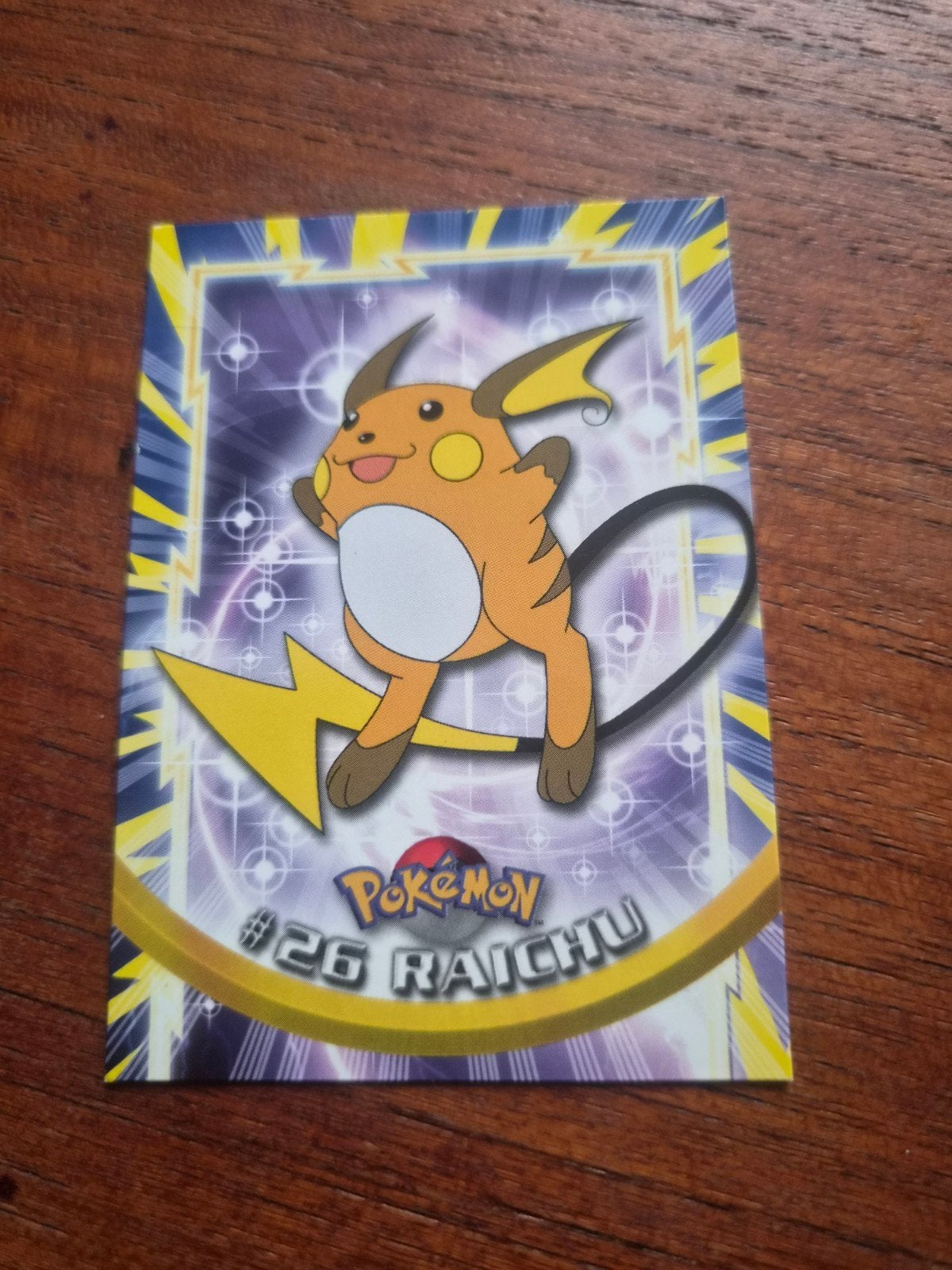 Pokémon Raichu #26 Topps Trading Card - Zeldzaam, Ophalen of Verzenden, Gebruikt, Losse kaart