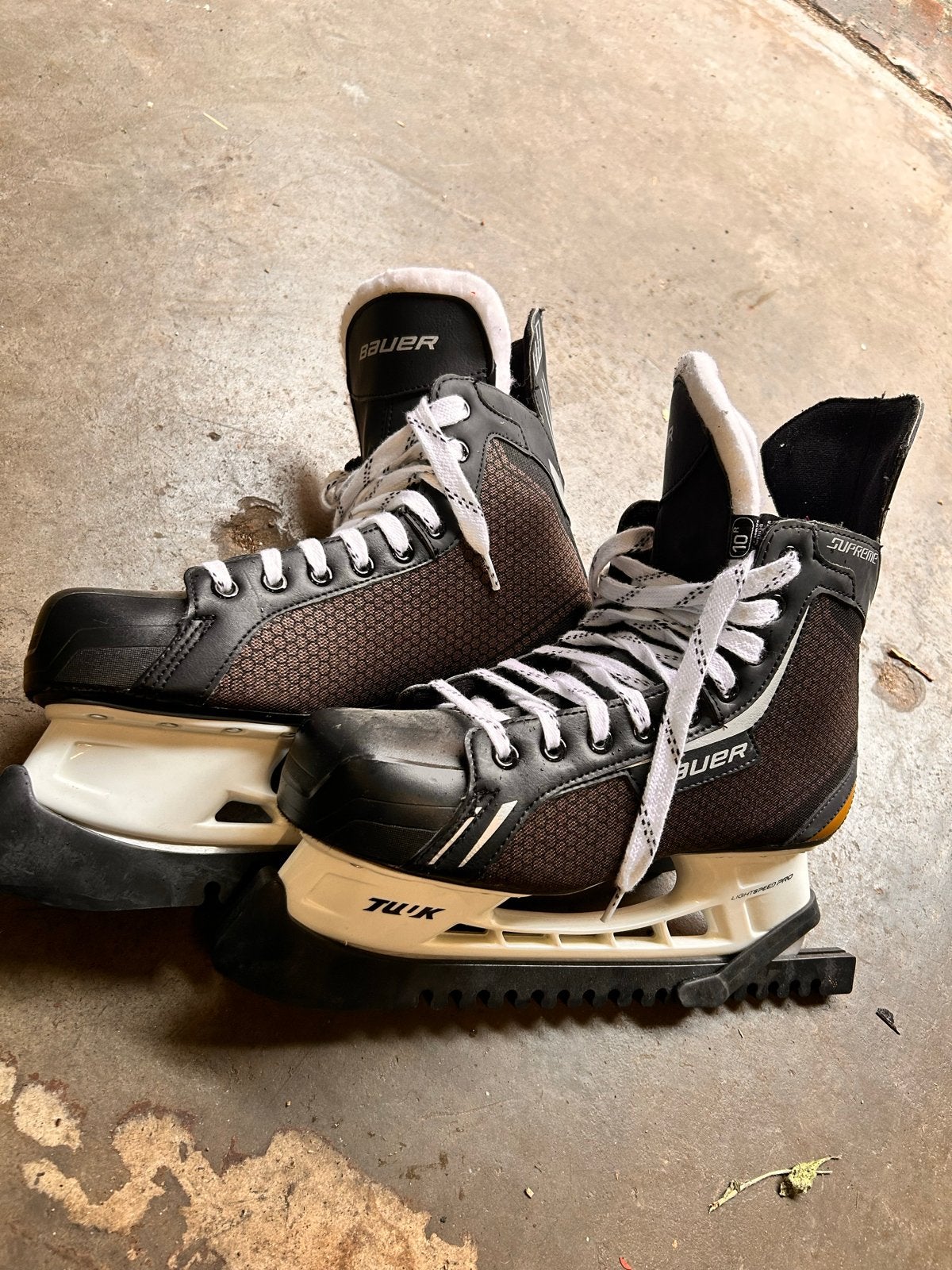 Bauer Supreme ijshockeyschaatsen - Maat 45.5, Ophalen of Verzenden, Zo goed als nieuw, IJshockeyschaatsen, Bauer