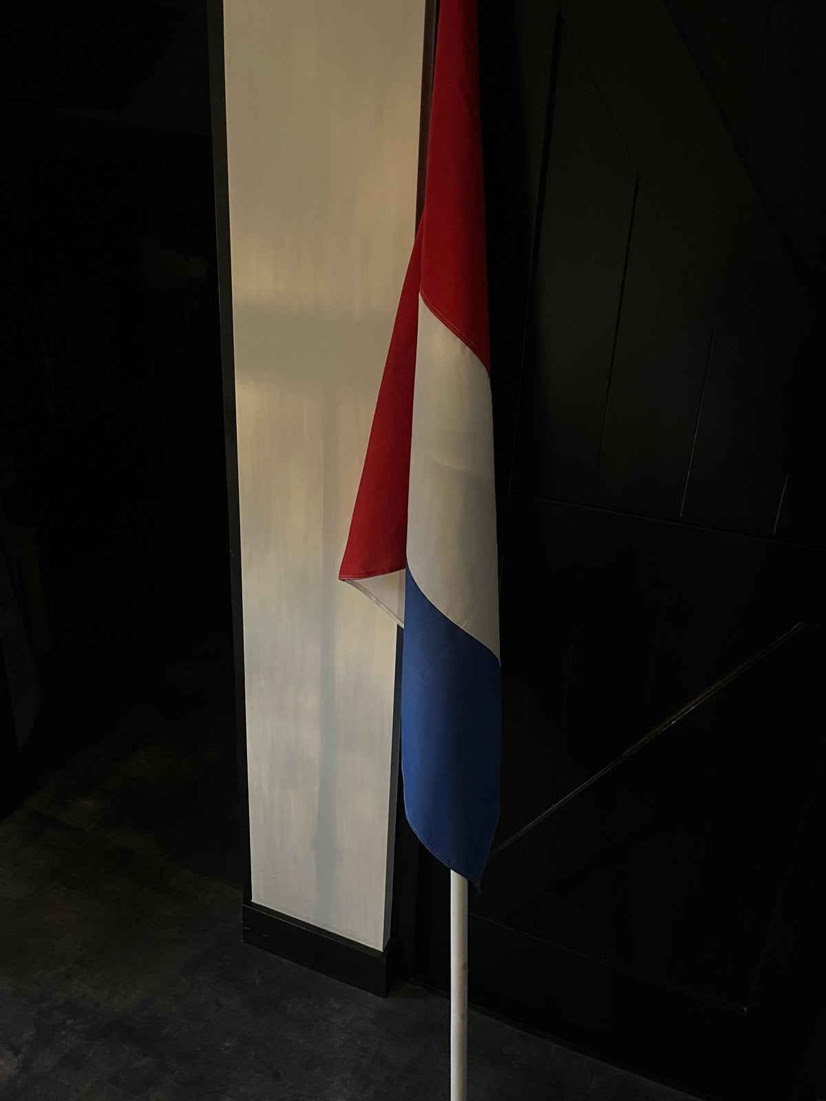 Vlaggenstok met vlag, Ophalen of Verzenden