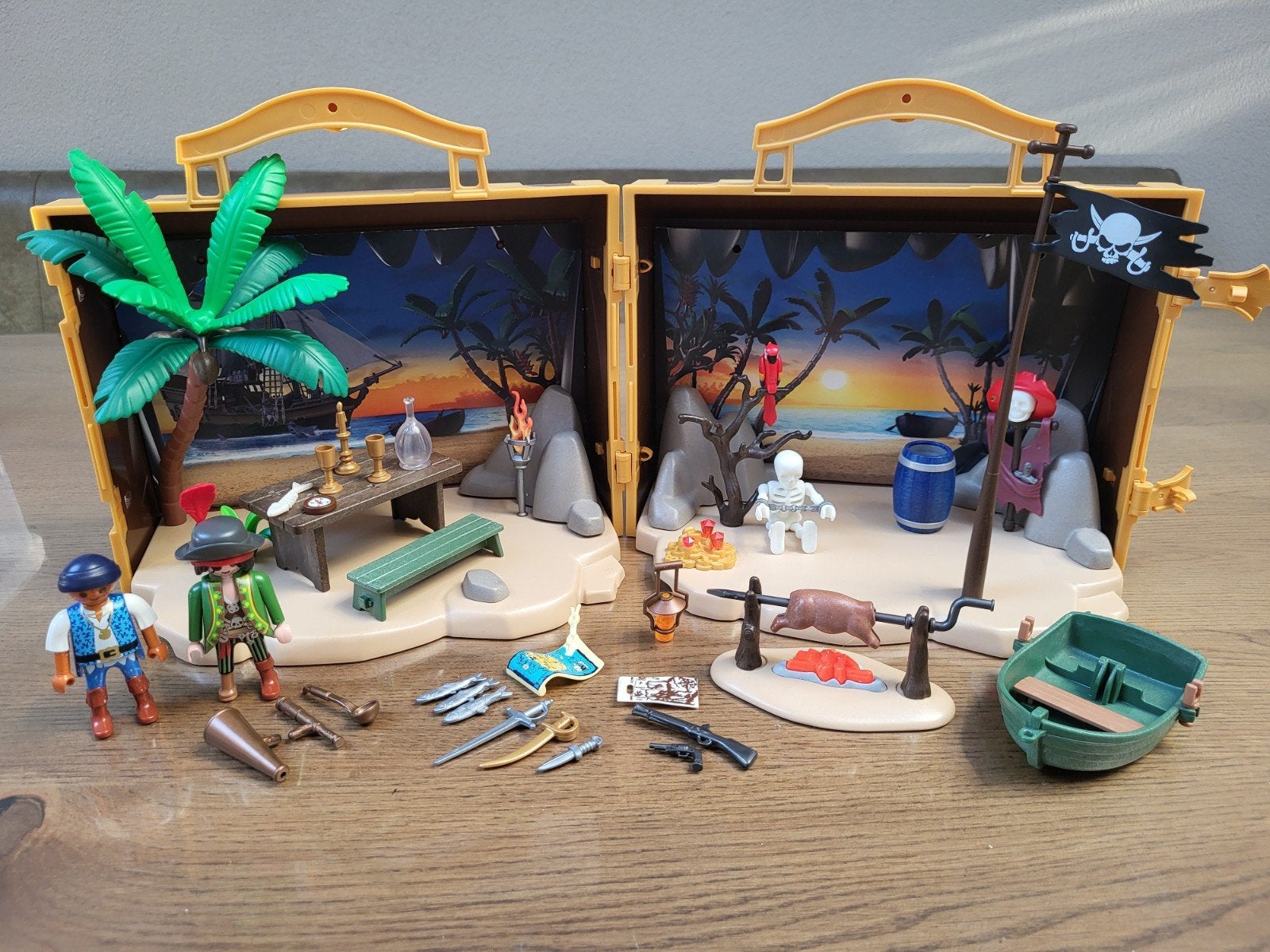 Playmobil meeneem pirateneiland 70150, Ophalen of Verzenden, Zo goed als nieuw, Jongen of Meisje