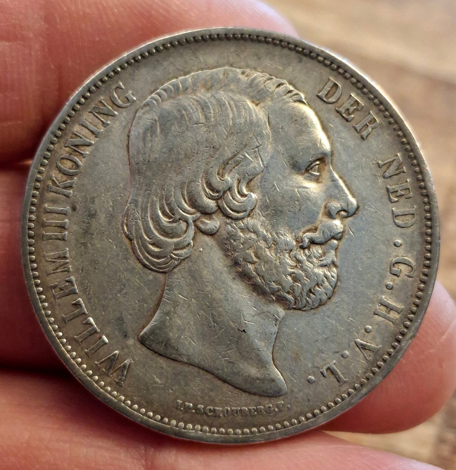rijksdaalder 1872 willem 3, Postzegels en Munten, Ophalen of Verzenden, Bulgarije