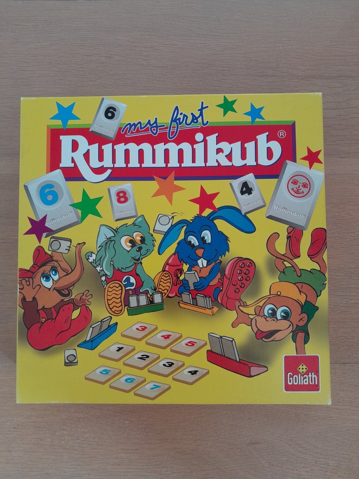 My First Rummikub - Educatief cijferspel voor kinderen, Drie of vier spelers, Ophalen of Verzenden, Zo goed als nieuw, Goliath