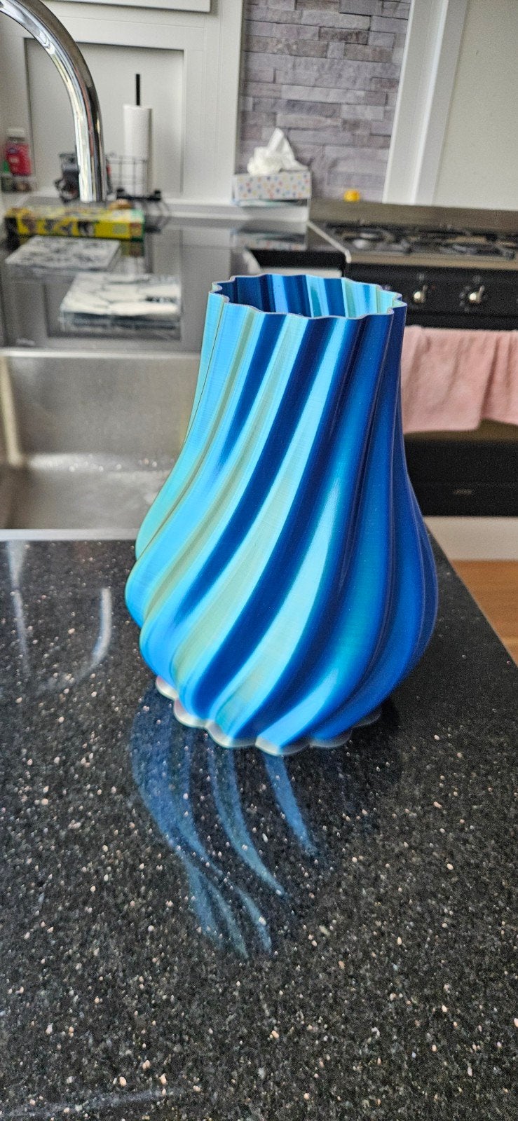 Unieke 3D-geprinte vaas - Kleurrijk en modern design, Antiek en Kunst, Ophalen of Verzenden