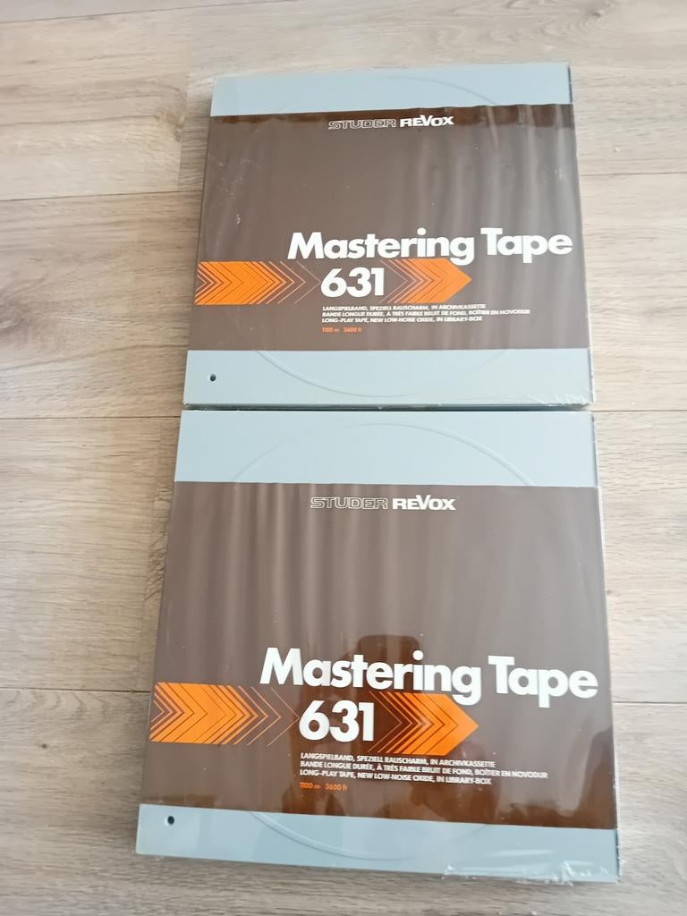 2 keer Revox Studer mastering tape nieuw! Uniek!, Overige genres, 1 bandje, Ophalen of Verzenden, Nieuw in verpakking