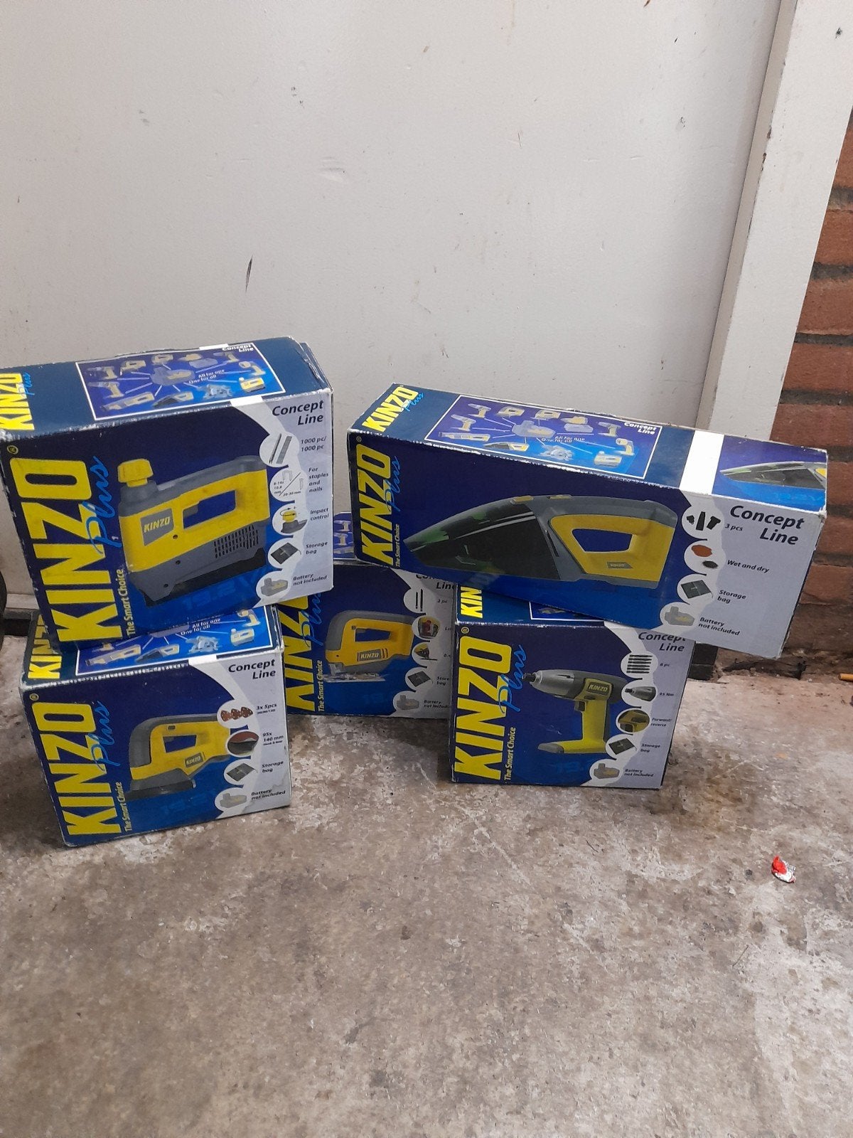 Kinzo Plus 5-delige gereedschapset - Nieuw in doos, Ophalen of Verzenden