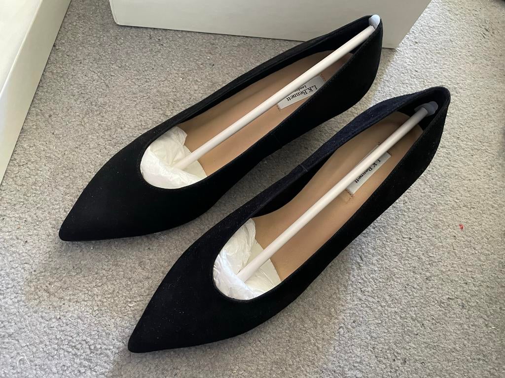 Nieuwe L.K.Bennett pumps - Zwart suède - Maat 39,5, Ophalen of Verzenden, Nieuw, Zwart, Pumps