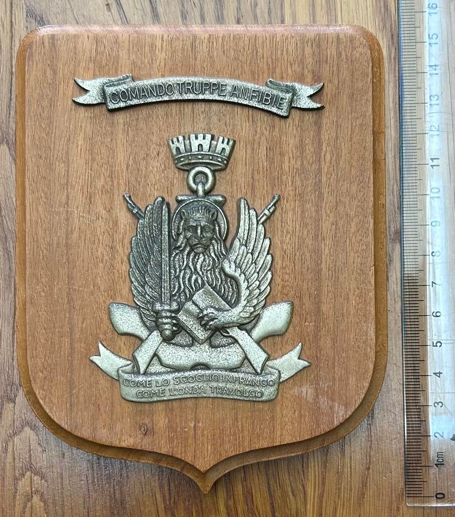 Wapenschild Italie- Comando Truppe Anfibie, Ophalen of Verzenden, Overige soorten, Overige gebieden, Overige typen