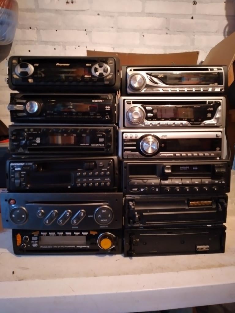 Partij autoradio's: Pioneer, Sony, Kenwood, JVC, Philips, Ophalen of Verzenden, Gebruikt