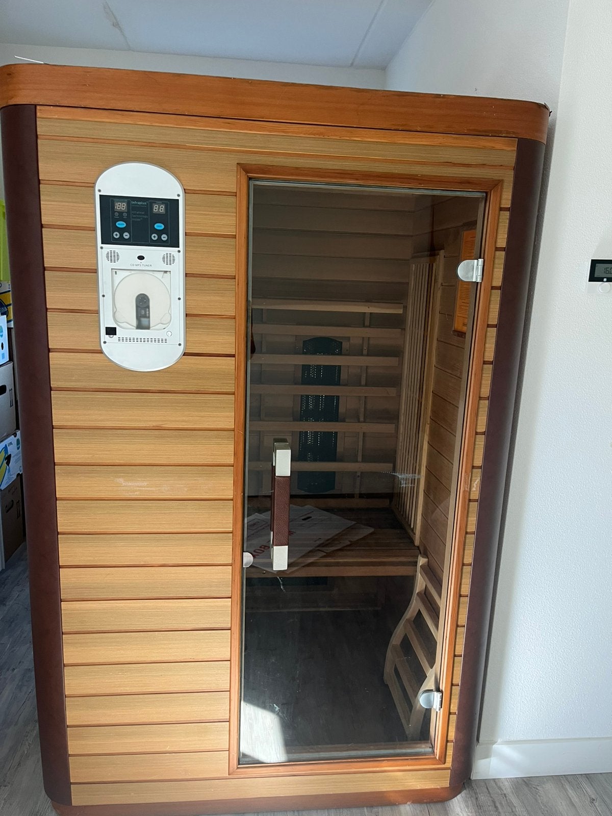 Infrarood sauna  2 persoons, Ophalen, Gebruikt, Infrarood, Complete sauna