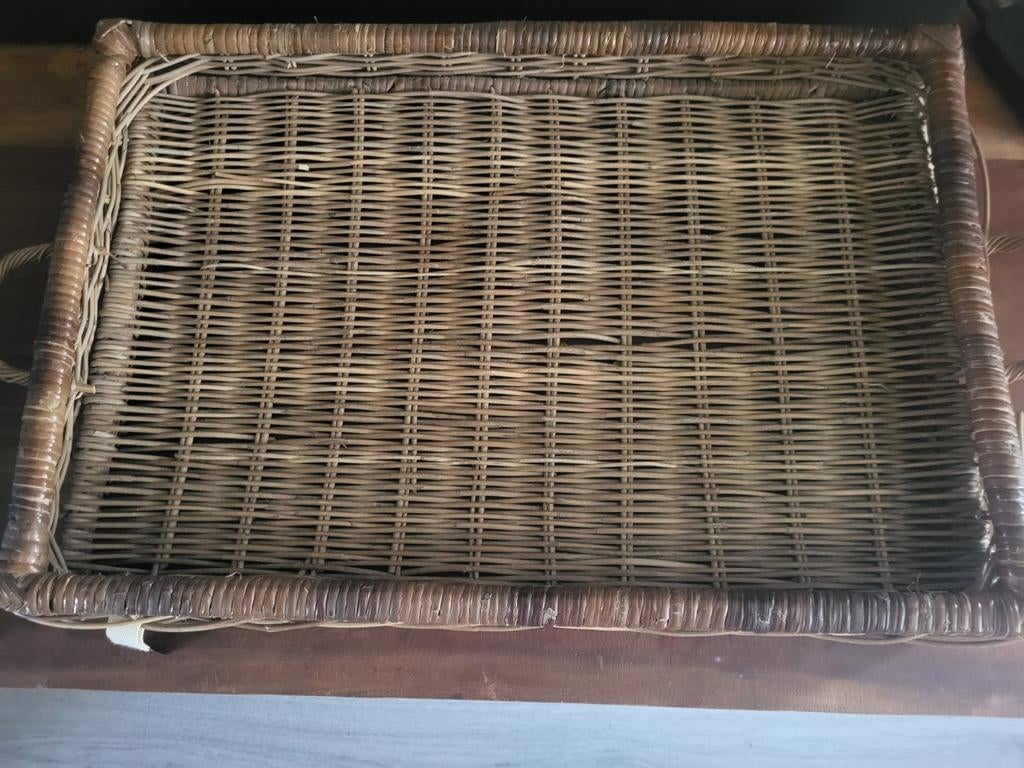 Riviera maison rattan dienblad, Huis en Inrichting, Ophalen, Zo goed als nieuw, Overige materialen