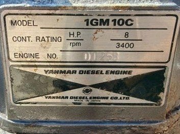 Yanmar 1GM10C compleet met saildrive SD 20, Watersport en Boten, Ophalen, Gebruikt, Diesel
