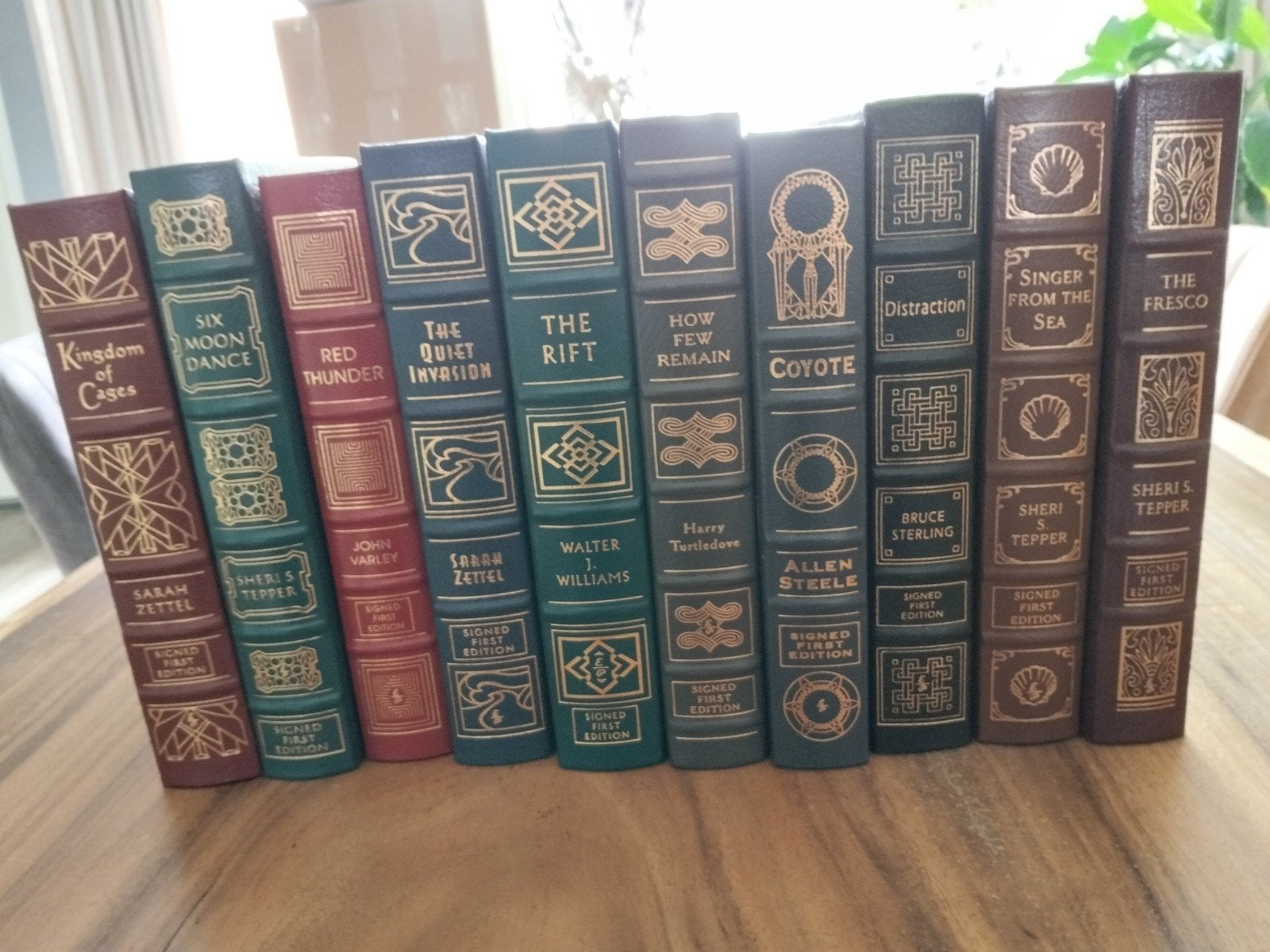 10 gesigneerde Easton Press boeken, eerste editie, leer gebo, Boeken, Ophalen of Verzenden, Zo goed als nieuw