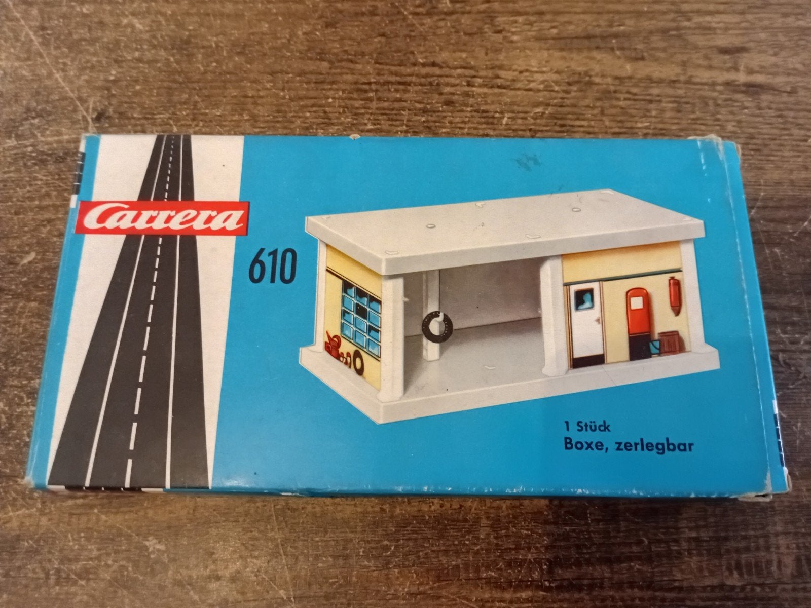 Carrera 610 Racebaan Garage/Box - Vintage Modelbouw, Overige merken, Gebruikt, 1:32 tot 1:50, Overige typen