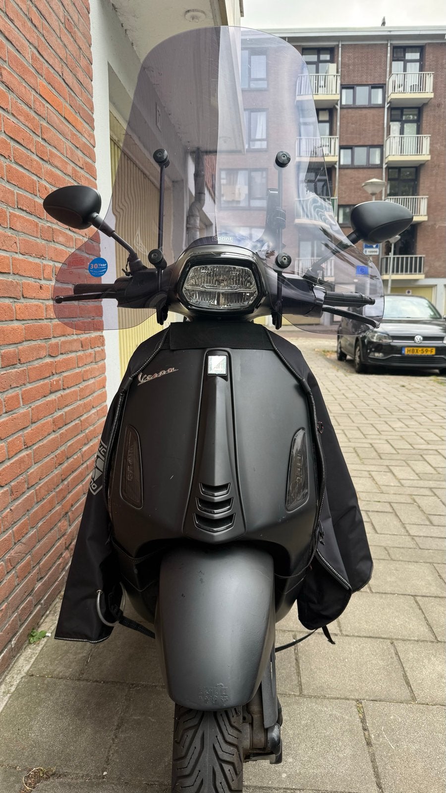 Vespa Sprint 2018 - Mat Zwart, Ophalen, Gebruikt, Overige modellen, Benzine
