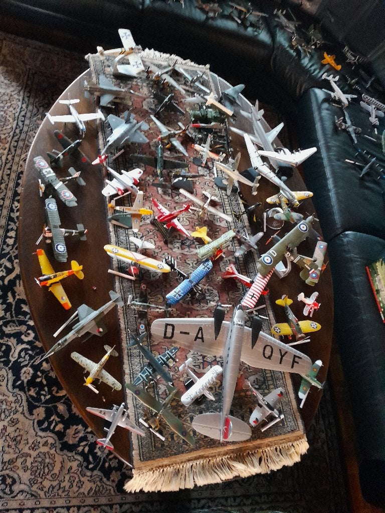 metalen vliegtuigen, Zo goed als nieuw, Groter dan 1:72, Vliegtuig, Ophalen