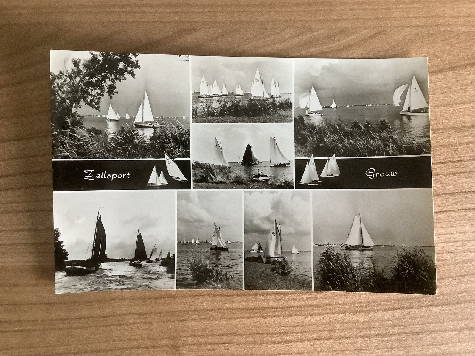 ansichtkaart Grouw, Verzenden, 1940 tot 1960, Gelopen