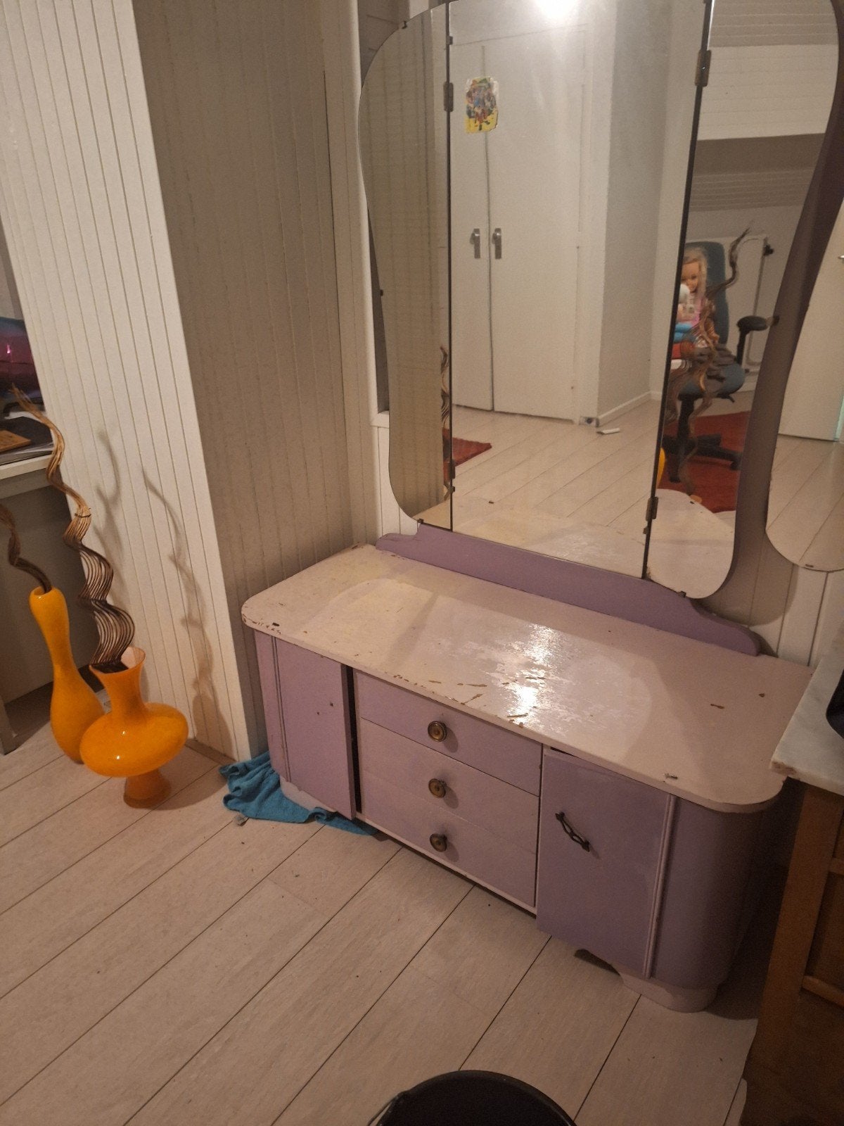 Vintage kaptafel/dressoir - opknappertje, Ophalen