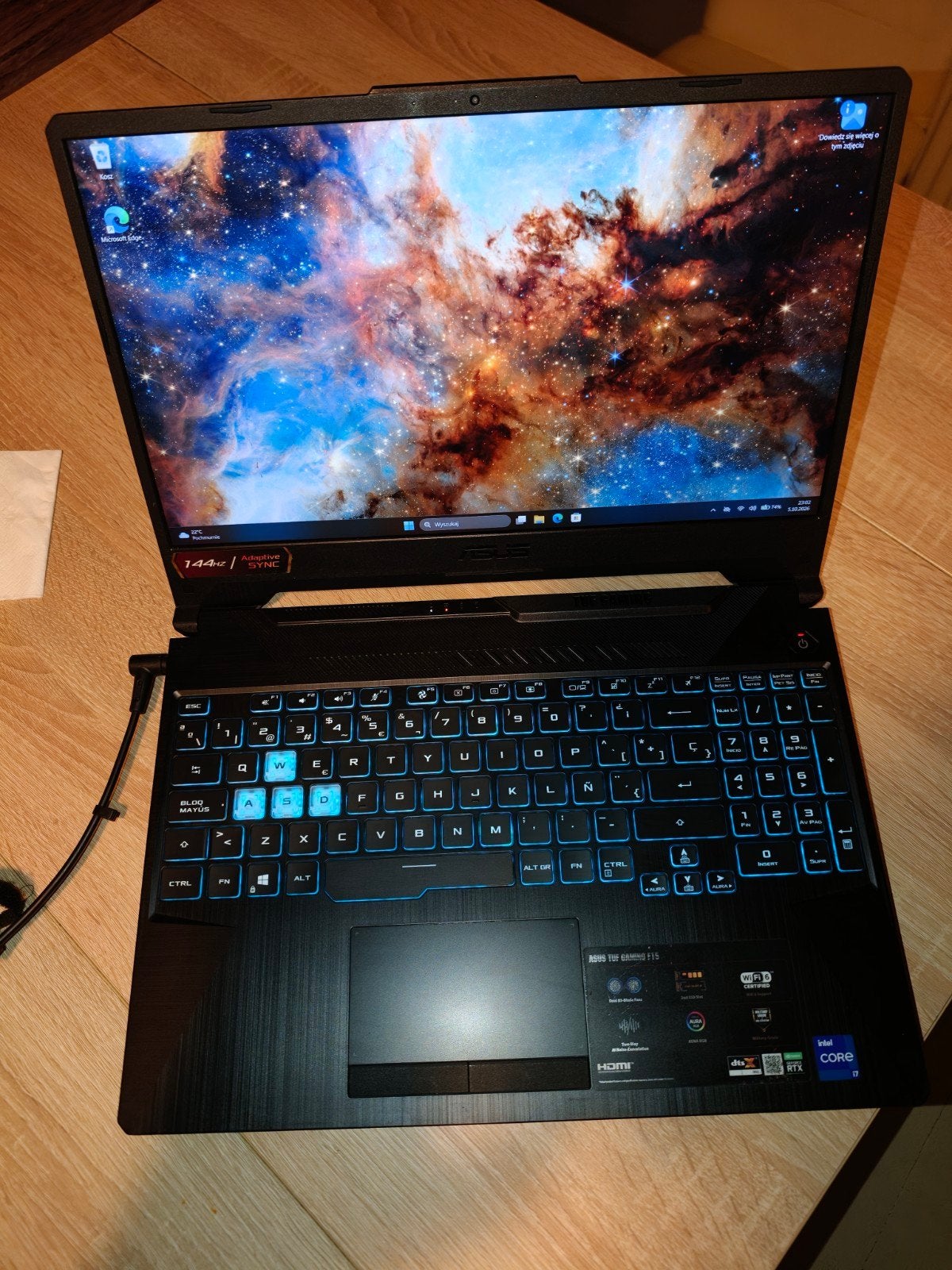 Asus tuf gaming f15 i7 rtx3060 nieuwe batterij