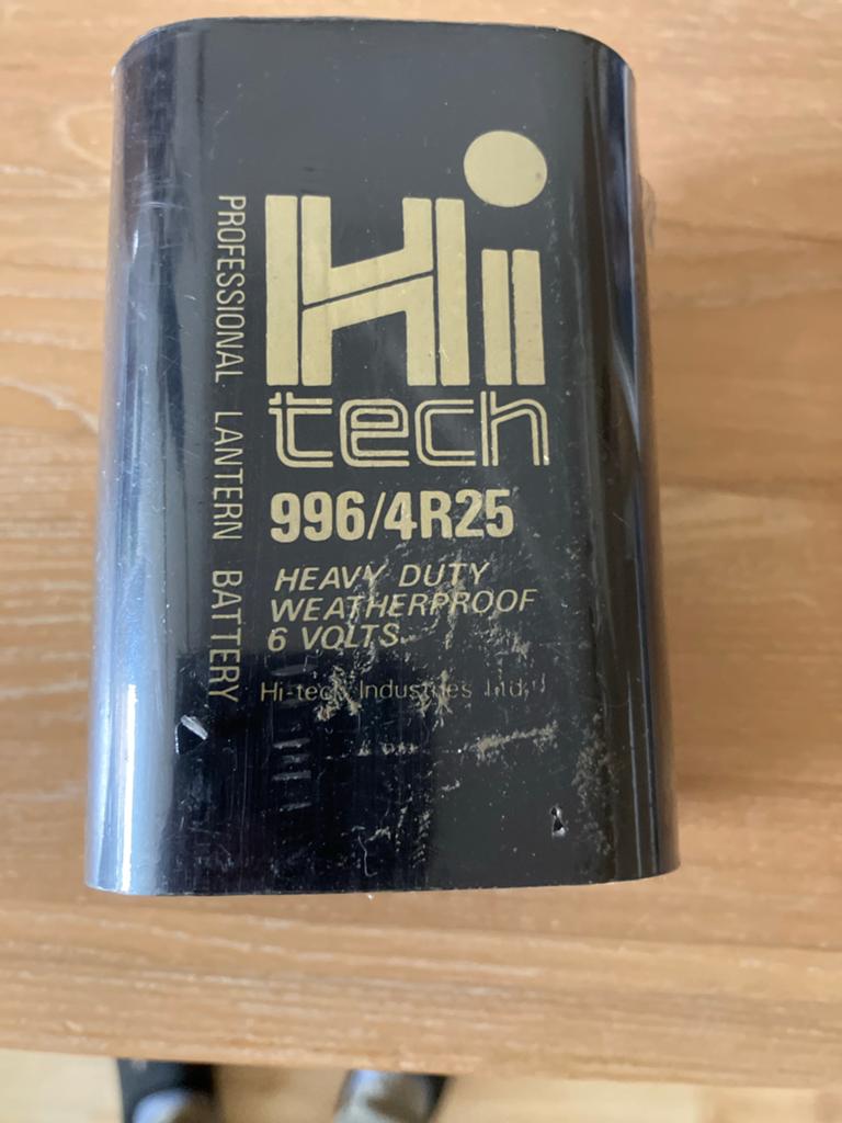 Hi-tech 996/4R25 Professionele Lantaarn Batterij 6V, Ophalen, Gebruikt