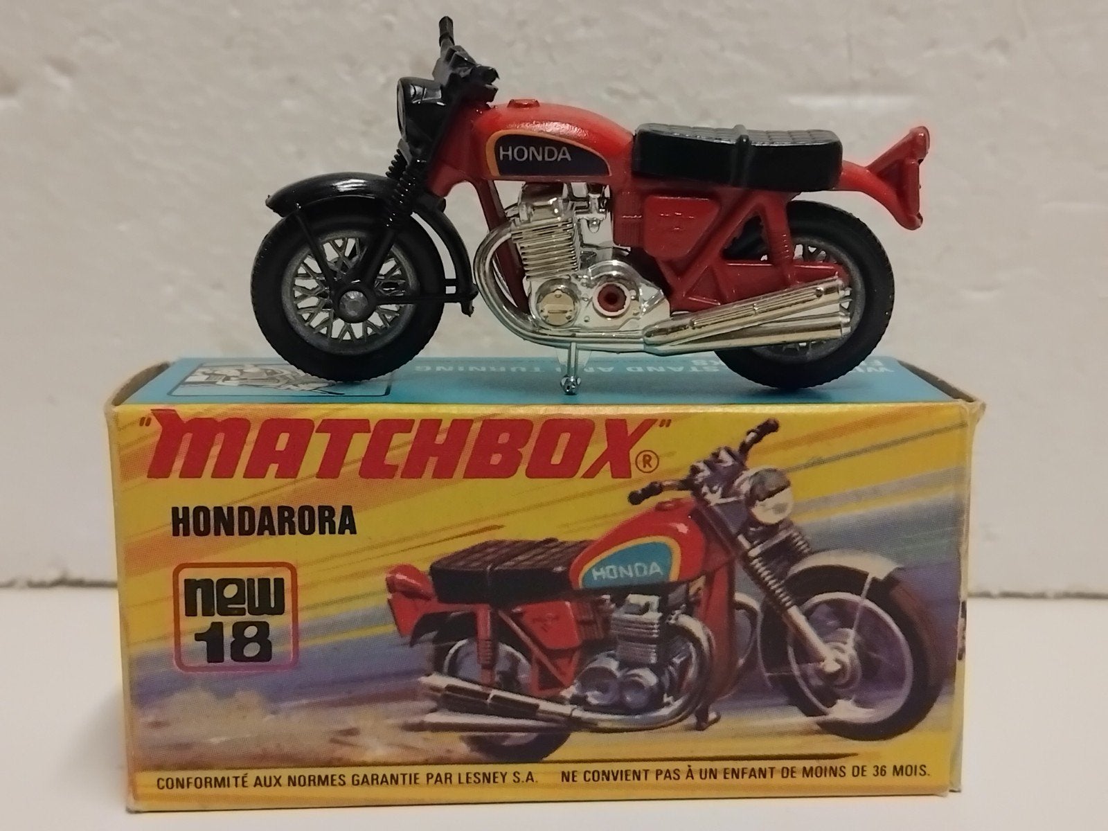 Superfast Matchbox #18 Honda Motor Hondarora 3INCH, Ophalen of Verzenden, Zo goed als nieuw, Motoren