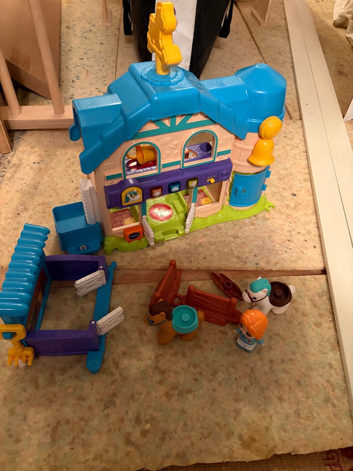 VTech Zoef Zoef Dieren Paardenmanege met accessoires, Ophalen, Gebruikt, Overige typen, Met licht