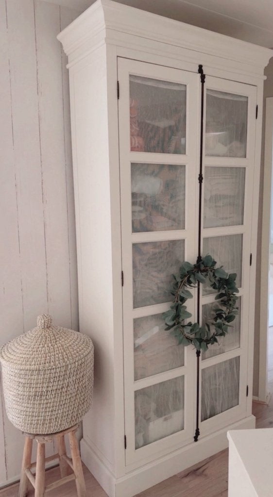 Mooie hoge kast met vijf legplanken, Ophalen, 200 cm of meer, 50 tot 100 cm, 25 tot 50 cm