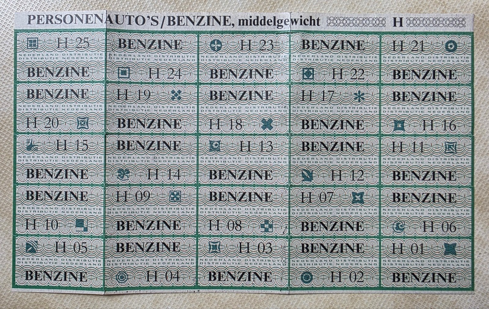 Benzinebonnen uit de jaren '70 - Collectie, Verzamelen, Overige Verzamelen, Ophalen of Verzenden, Gebruikt