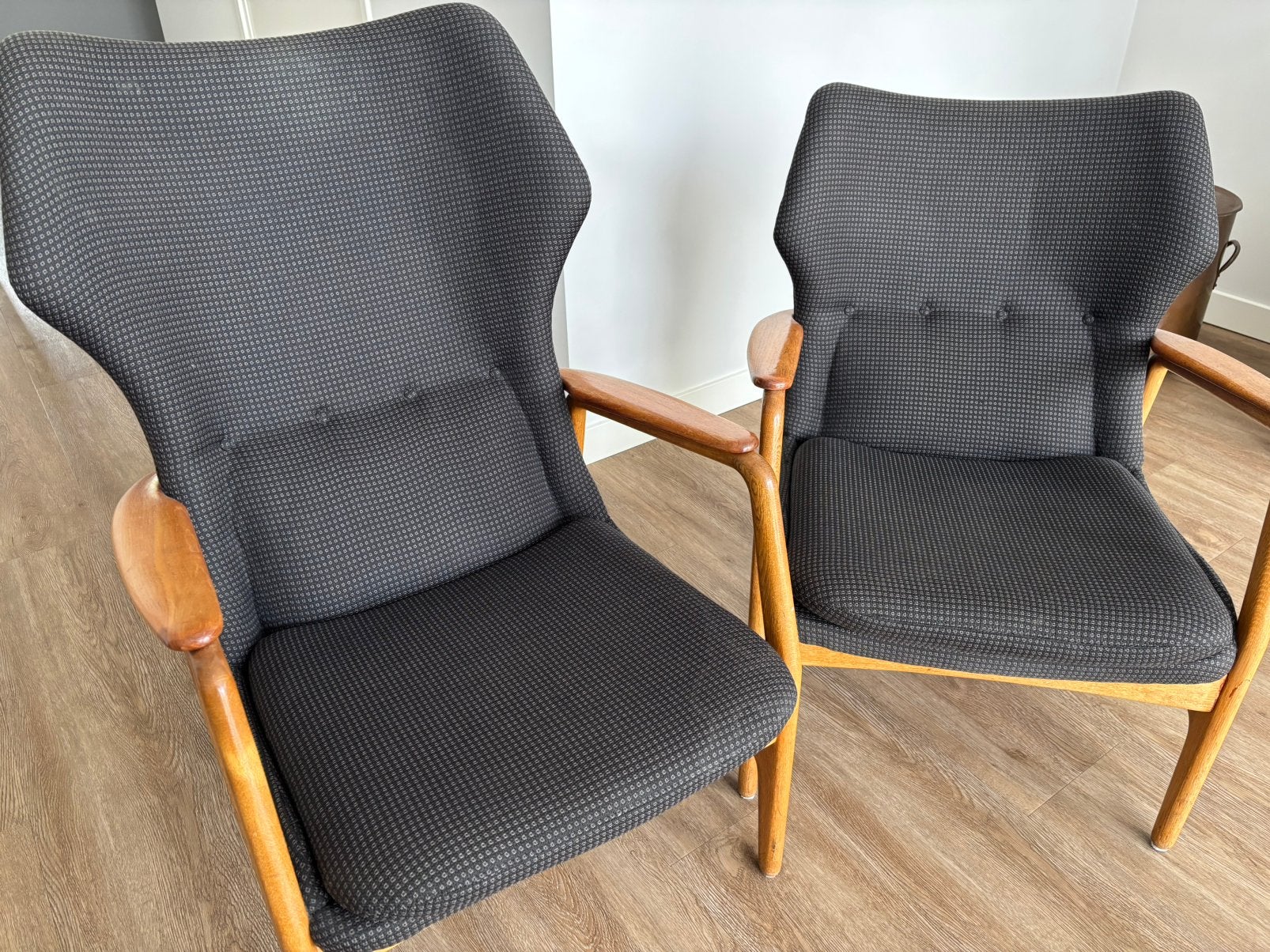 2 Bovenkamp fauteuils, Ophalen, Gebruikt, 75 tot 100 cm, Stof