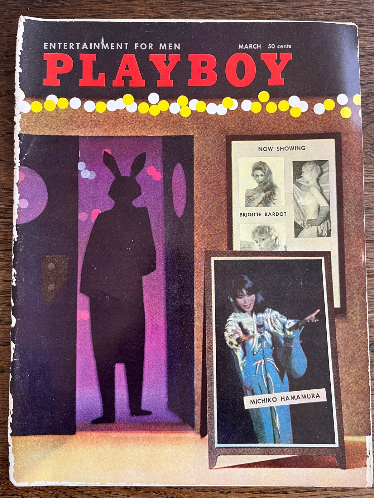 Playboy Magazine Maart 1960 - Brigitte Bardot, Michiko Hamam, Ophalen of Verzenden, Gelezen, Overige typen