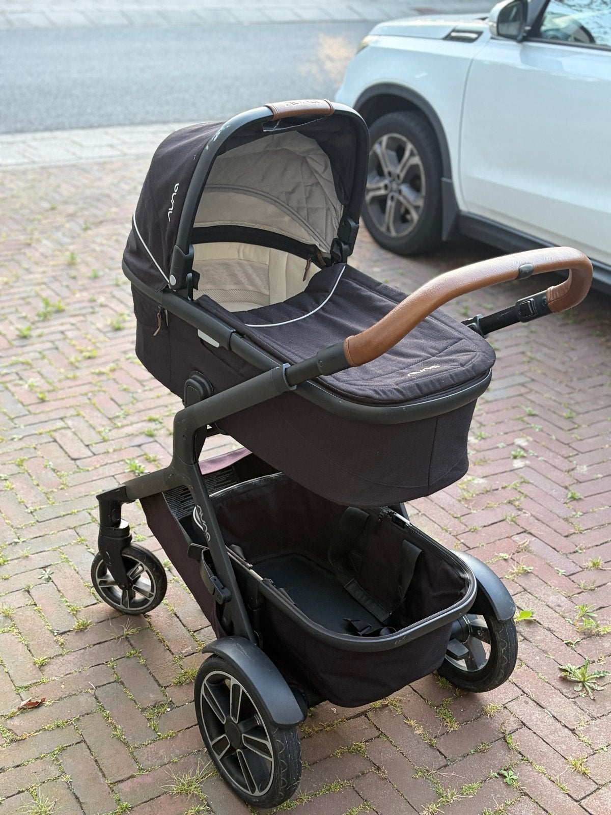 Nuna Demi Grow Duowagen met Reiswieg en Zitje, Gebruikt, Duowagen, Combiwagen, Ophalen