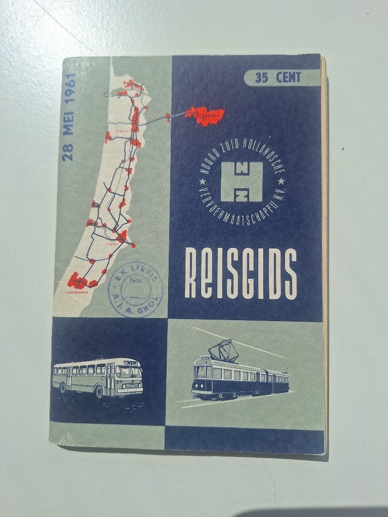 NOORD-ZUID HOLLANDSCHE VERVOERSMAATSCHAPPIJ - 28 MEI 1961, Verzamelen, Ophalen of Verzenden, Gebruikt, Bus of Metro, Boek of Tijdschrift