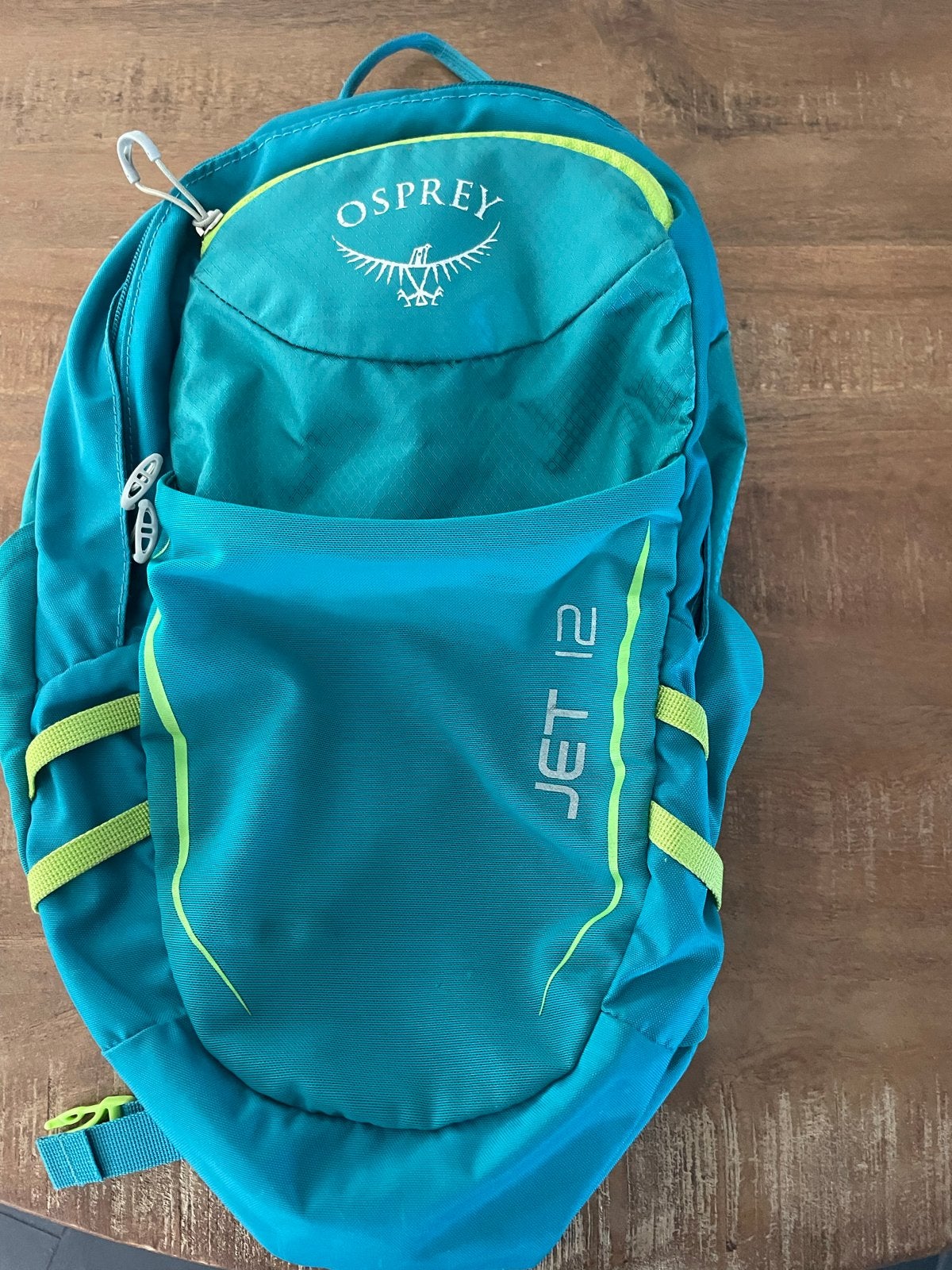 Osprey Jet 12 Kinderrugzak - Turquoise/Geel, Overige merken, Ophalen of Verzenden, 30 tot 45 cm, Minder dan 25 cm