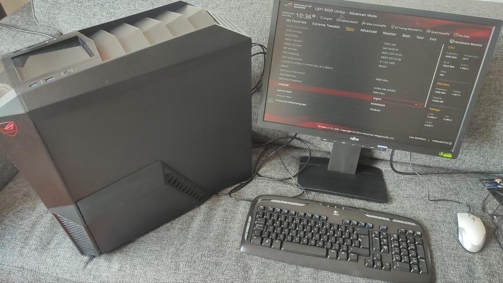 I7-4770 16Gb Zalman Gaming PC en monitor, Zalman, Gebruikt, HDD, Met monitor