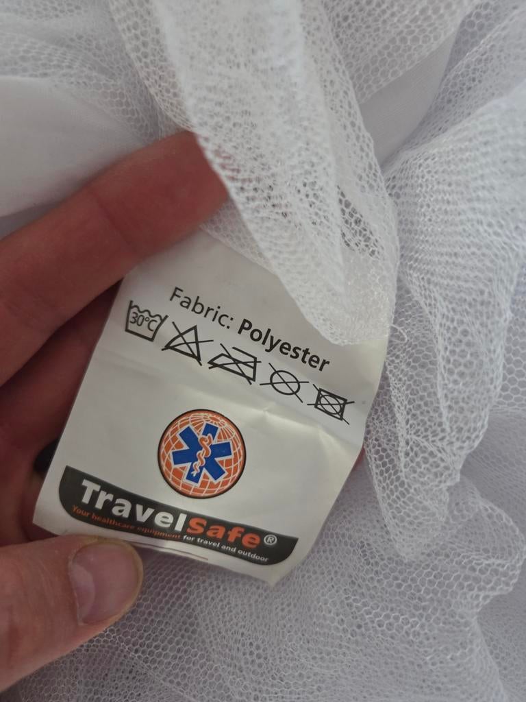 Travel safe klamboe 2 persoons, Caravans en Kamperen, Kampeeraccessoires, Ophalen of Verzenden, Zo goed als nieuw